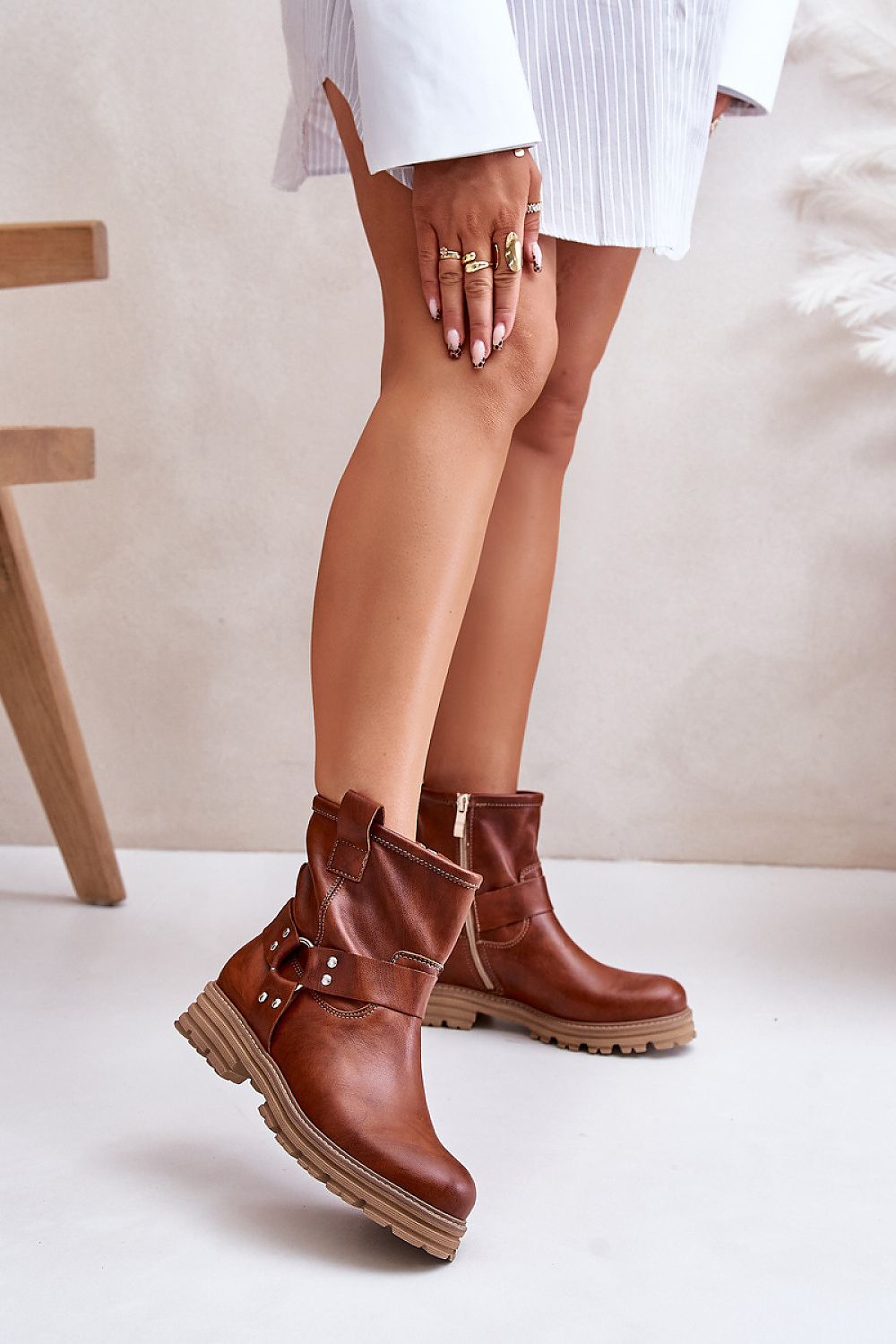 Ankle High Riding Boots