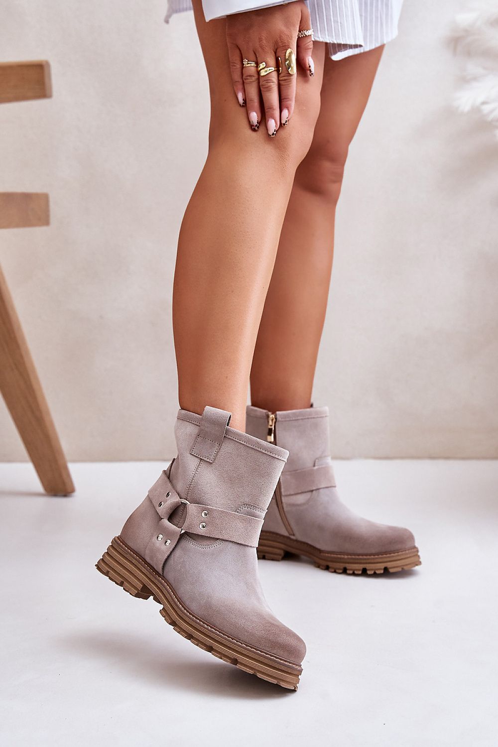 Ankle High Riding Boots