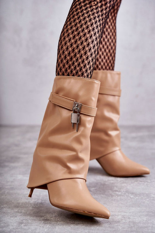 Slip-On Covered Heel Boots