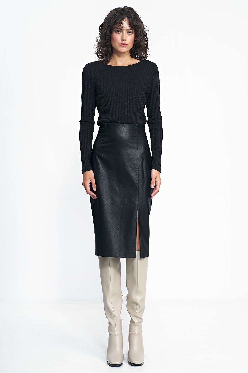Leather Pencil Skirt