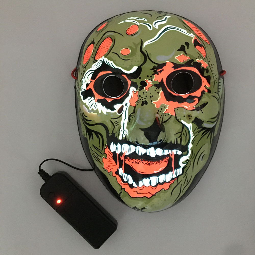 LED Halloween Cosplay Mask