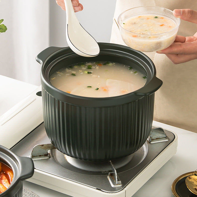 Nordic Glass Lid Casserole Soup Stew Pot