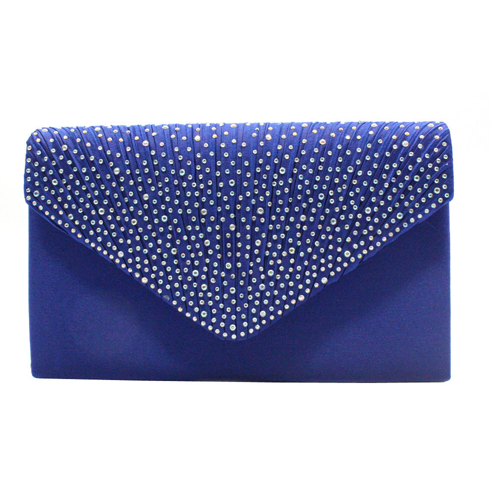 Satin European and American Clutch Chain Cross-shoulder Bag