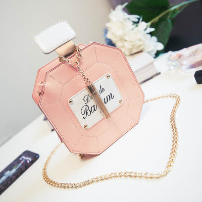 Perfume Bottle Chain Crossbody Bag