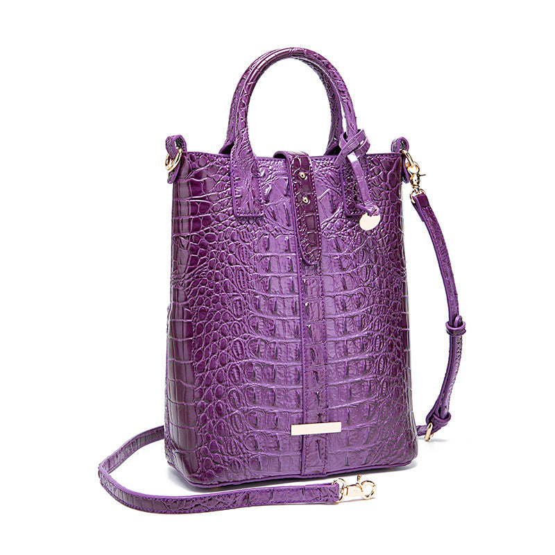 Concave Crocodile Shoulder Bag