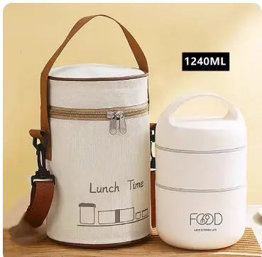 41oz/53oz Large Capacity Stainless Steel Silo Lunch Box