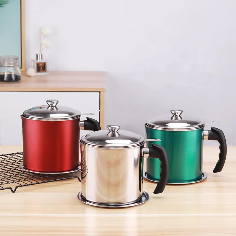 Stainless Steel Household Oil Filter Pot