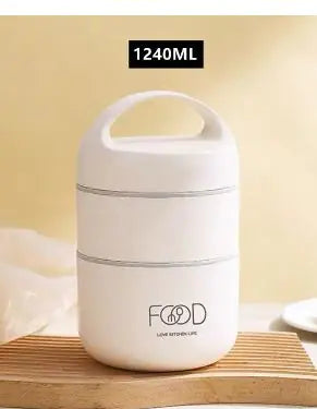 41oz/53oz Large Capacity Stainless Steel Silo Lunch Box