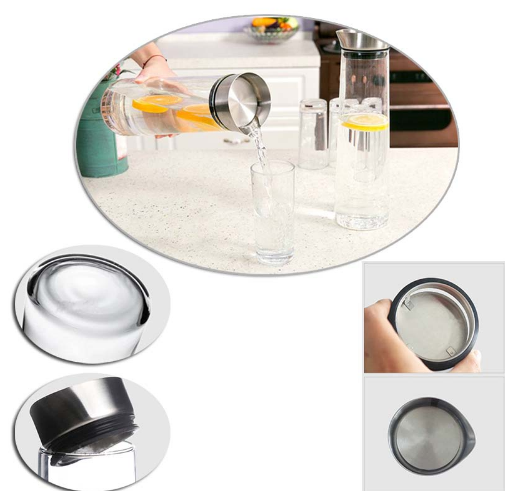 Thick glass Heat-resistant large capacity Beverage Carafe