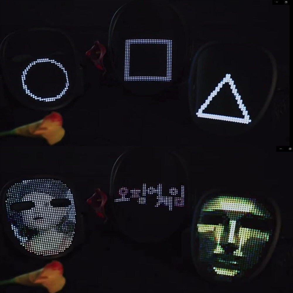 Bluetooth LED Light Up Mask